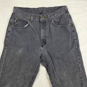 L.L. Bean Vintage Jeans Mens 35x31 Black Good Faded Straight Leg Denim Pants